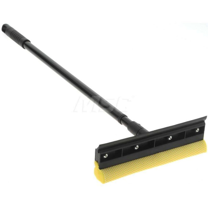 PRO SOURCE 2-in-1 Window Squeegee: Sponge & Rubber Blade, Telescoping Handle gallery