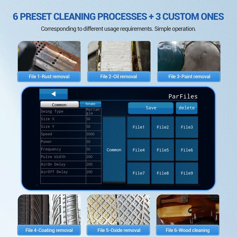AGC IOT 500W Pulsed Laser Cleaner with IoT Smart Interconnection gallery