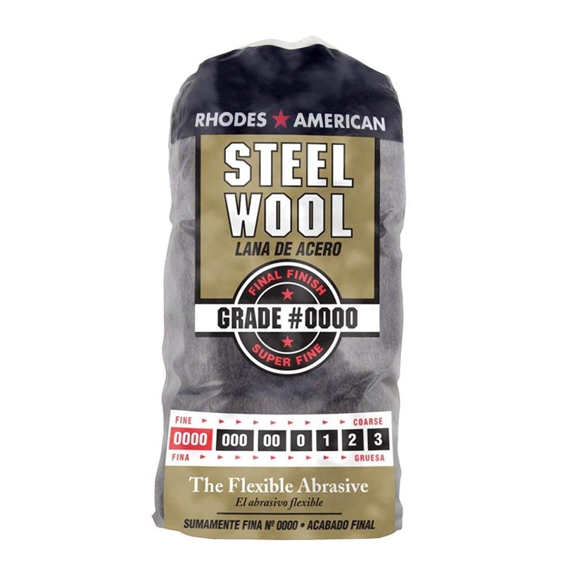 Homax 10120000 Steel Wool, 12 pad, Grade #0000, Rhodes 12 Pads,