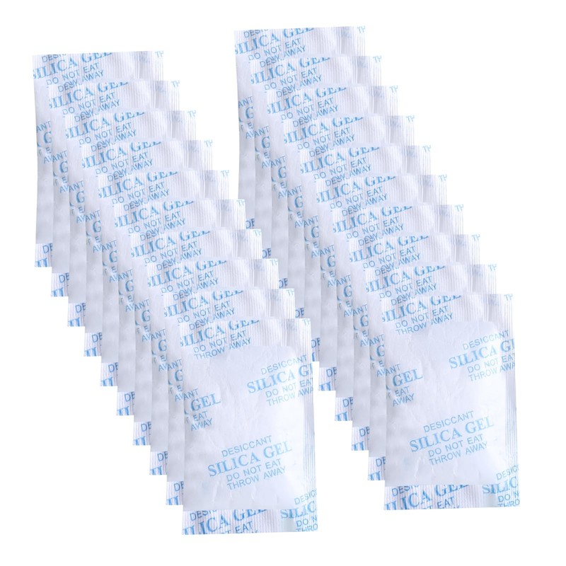 Silica Gel Packets 20 Packs 20 Gram Food Safe Pure White Desiccant for…