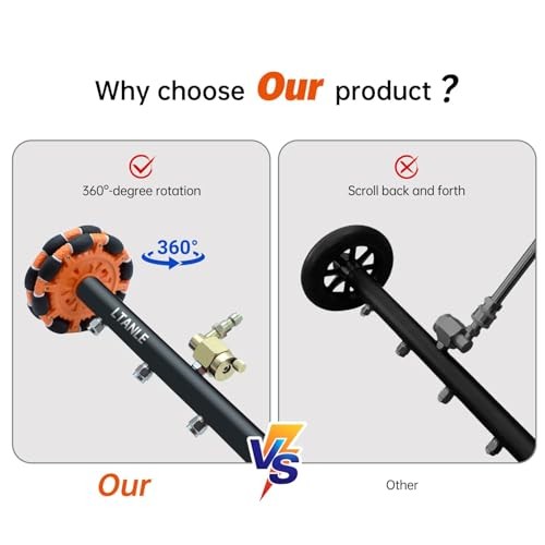 2-in-1 Can Move Horizontally Pressure Washer Undercarriage Cleaner Water Broom, gallery