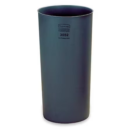 Rubbermaid Commercial Fg355200gray 22 Gal Rigid Liners, 15 1/4 In X 30 In, Gray