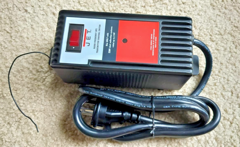 JET RF Remote Control for Dust Collectors, 1Ph 230V (DC-RC230) *MISSING REMOTE*