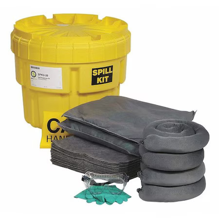 Spilltech Spku-20 Spill Kit, 16 Gal Volume Absorbed Per Kit, 20 Gal Capacity,