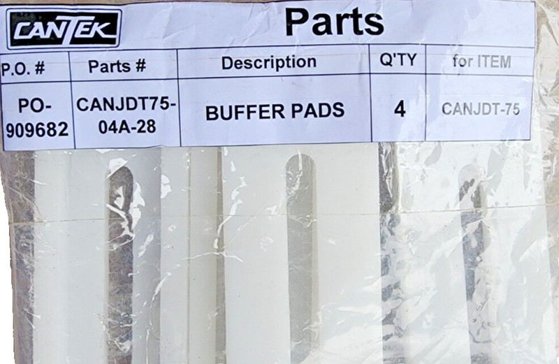 (QTY:4) Cantek CANJDT75-04A-28 Buffer Pads For Cantek JDT-75 Auto Dovetailer gallery