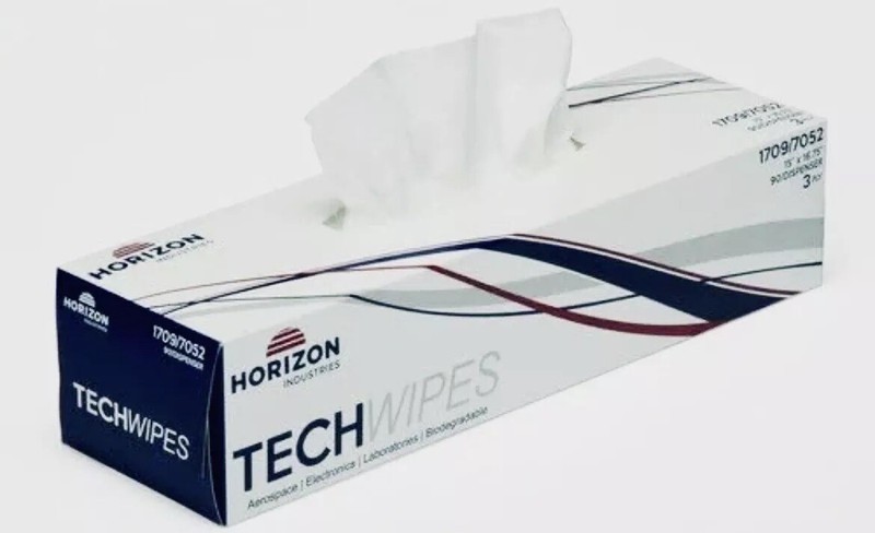 Horizon Industries 1709/7052 TechWipes 15" x 16.75" 90/Dispenser 3 Ply