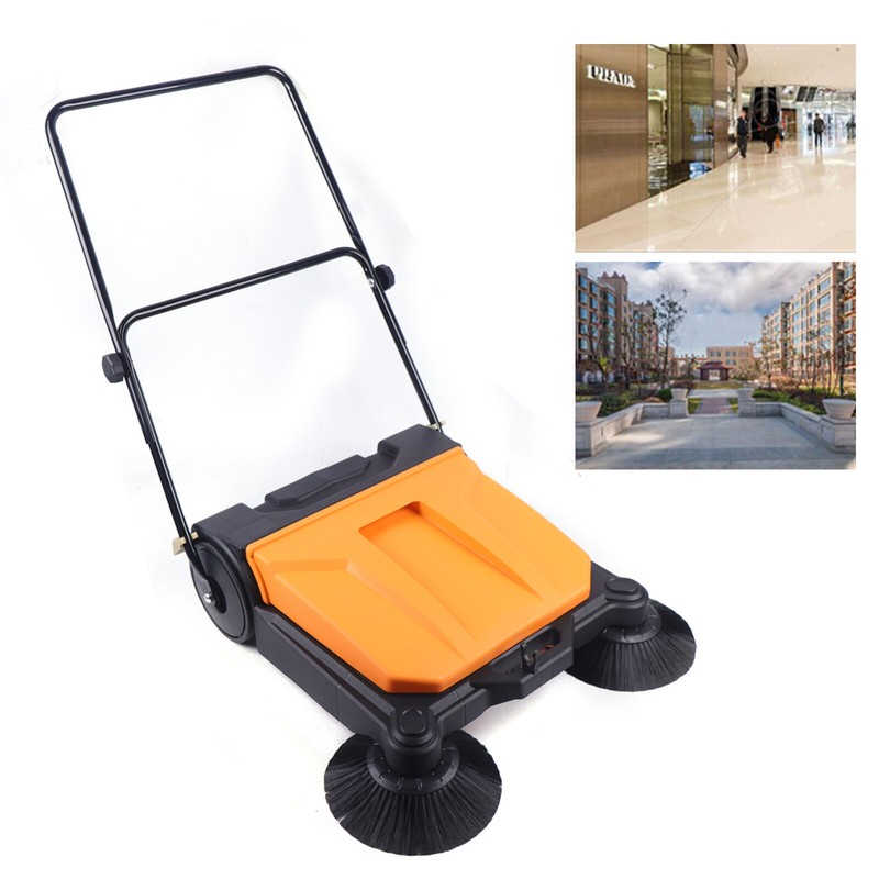 Floor Sweeper Commercial Industrial Large Area Hand Push Brush Eco-Friendly gallery