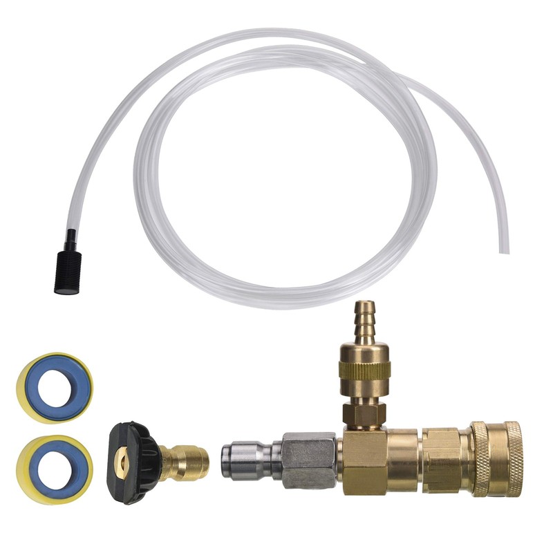 M MINGLE Adjustable Chemical Injector Kit 6.18 X 6.14 X 2.32 Inches, Clear