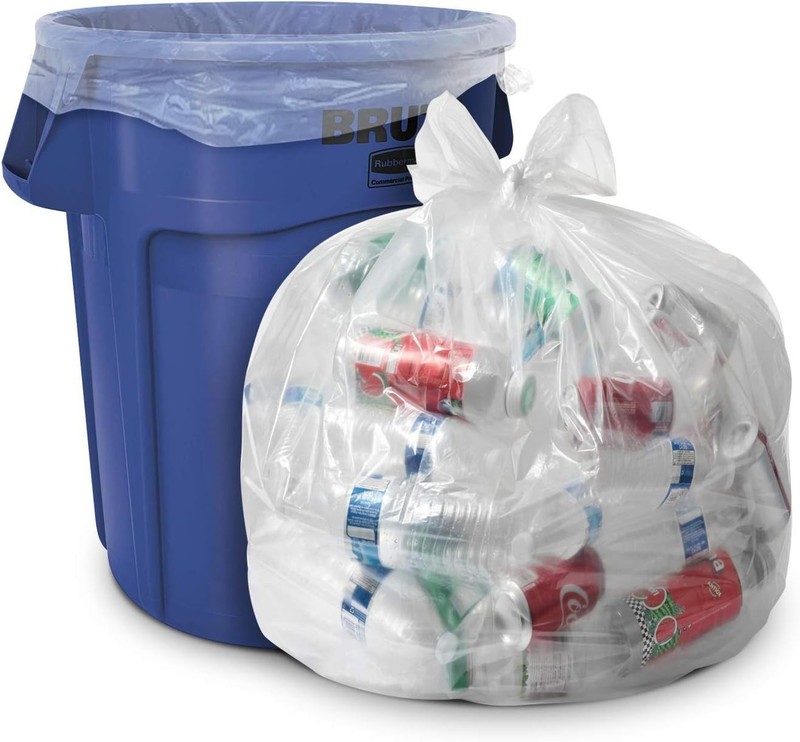 Aluf Plastics 33 Gallon Clear Trash Bags – 33″ x 39″ – 1.5 MIL (eq) – CSR Ser…