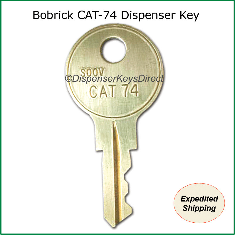 Bobrick Washroom Equipment #330-43 Dispenser Key for Towel & Toilet Paper Disp.