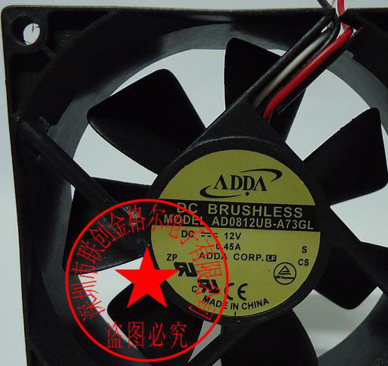 1pc new fan freeship AD0812UB-A73GL DC12V 0.45A ADDA