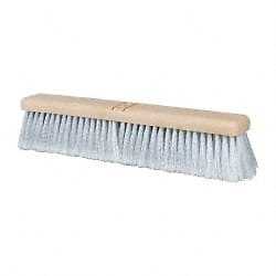 PRO SOURCE 18″ Wide Poly Bristle Push Broom Head: Bolt-On Handle Connection
