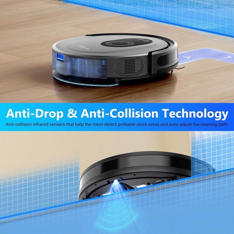 Tikom Robot Vacuum And Mop Combo 5000Pa Robotic Vacuum Cleaner 150 Min Max App gallery