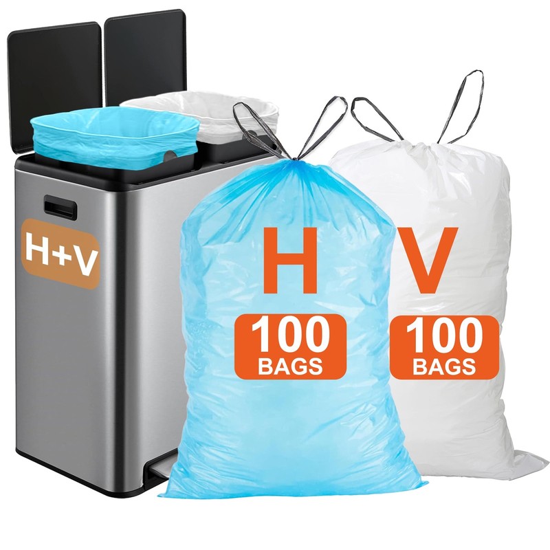 Fullcan 200 Count Code H100 Blue Code V100 White Combo Compatible Simpiehuman
