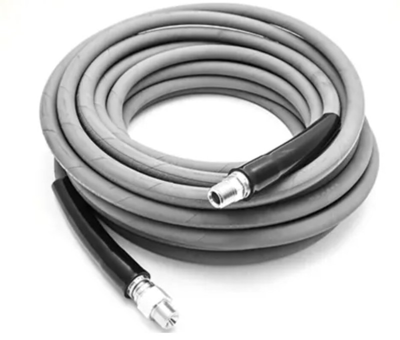100’ ft Pressure Washer Hose KobraJet Smooth Gray Non Marking 4,000 PSI