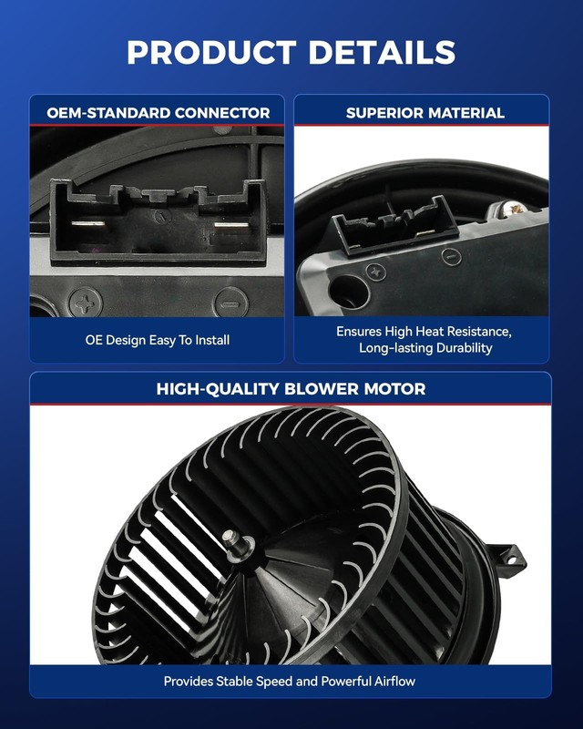 Kax 700330 Ac Blower Motor For Silverado 1500 2014-2018Sierra 1500 gallery