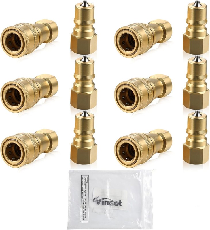 6 Set 1/4″ Quality Quick Disconnect Coupler Valve Carpet Cleaning Wand ++NPT 🔥