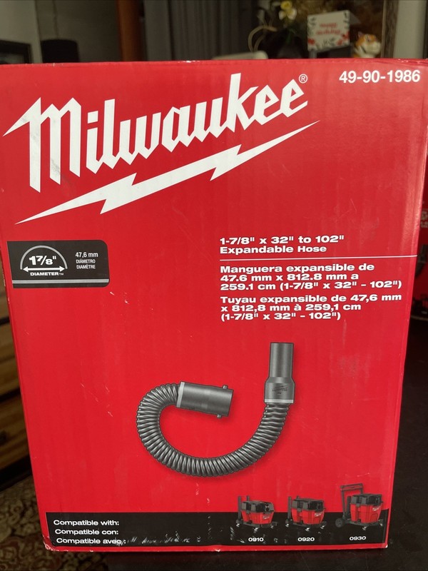 Milwaukee 49-90-1986 1-7/8” X 32” To 102” Expandable Hose