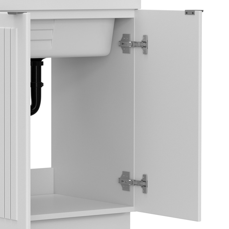 Murphy All-In-One 28-inch Laundry Utility Sink and Cabinet in Pure white gallery