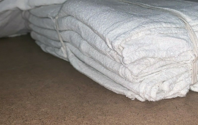 50 new great mechanics shop rags towels white jumbo 13″X14″