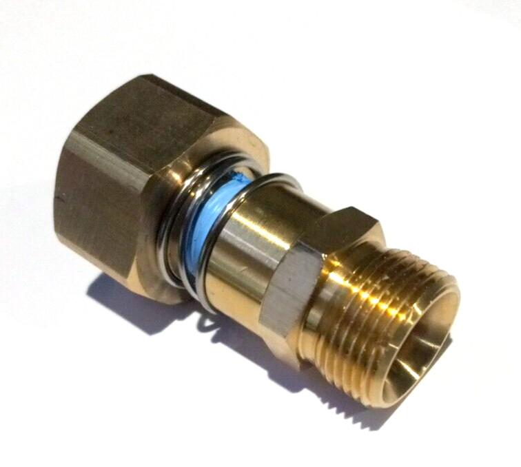 M22-15mm Male- Garden Hose Adapter Pressure Washer, AR Blue Clean, Sun Joe
