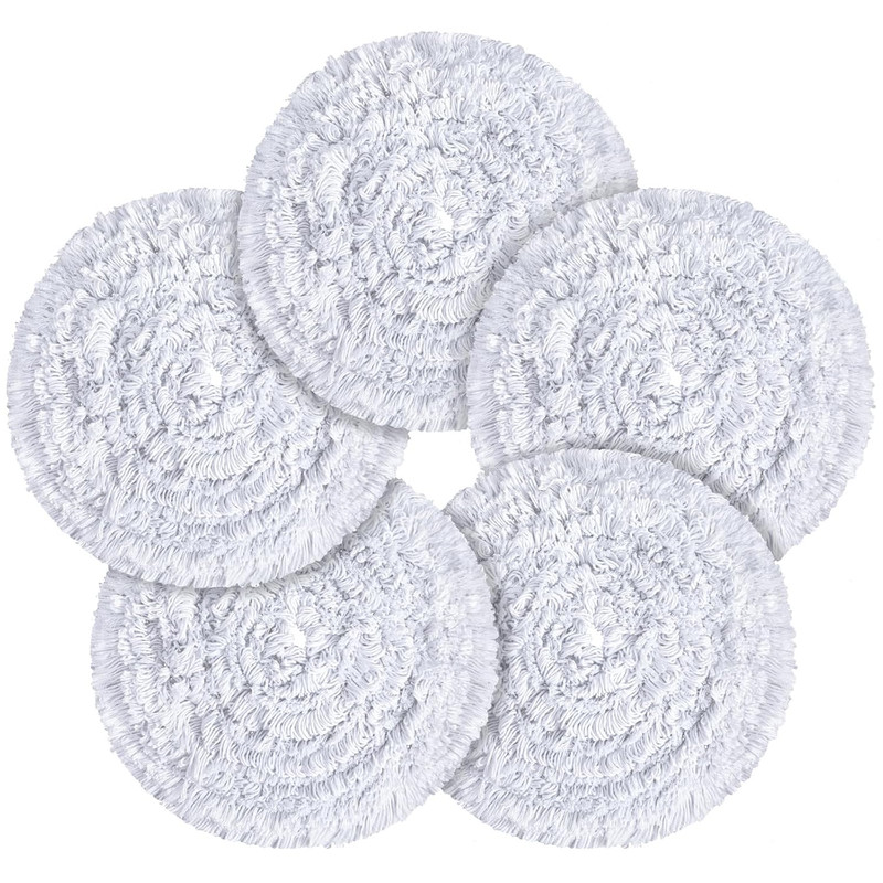 19" Carpet Bonnet Pads - 5 Pack Rayon Blend for Deep Cleaning Rugs