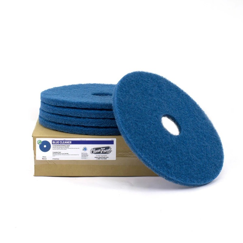 10″ Blue Medium Duty Floor Scrubbing Pads – Case of 5
