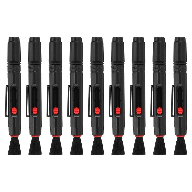 Camera Dusting Brush, Multifunction Cleaning Brush Lens Cleaning Pen,9 Pcs Red