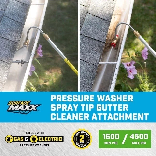 Surface Maxx Gutter Cleaner Spray Tip Attachment Compatible Pressure Washer NEW gallery
