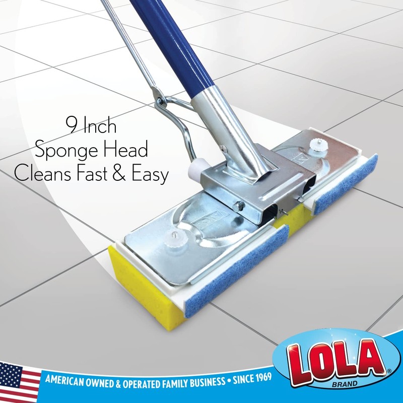 LOLA Squeeze Matic Butterfly Sponge Mop Refill, 9", 2 Pack 2 Pack, Yellow gallery