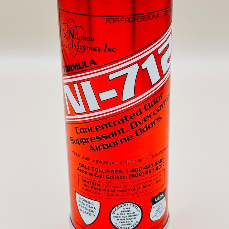 3 Cans of NI-712 Odor Suppressant 16 oz Neutron Industries Spray NO Sprayers gallery