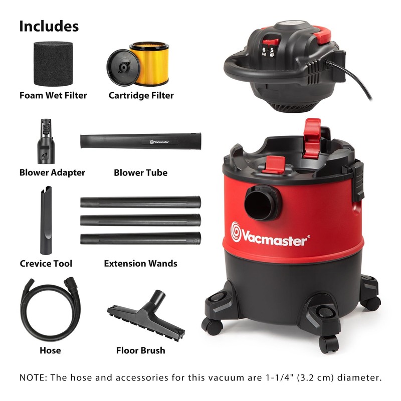 Vacmaster Wet/Dry Vacuum Detachable Blower 6 Gallon 5 Peak Hp-Vbvb611Pf 1101 gallery