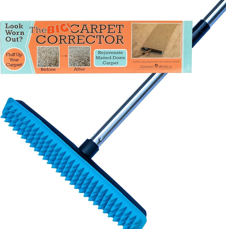Transform Your Rugs and Carpets – The Big Carpet Rake with Durable Handle