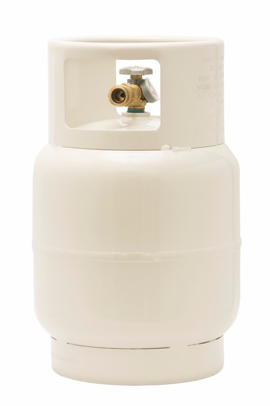 20 LB Floor Buffer Propane Tank with Vapor Valve and Level Gauge Steel New