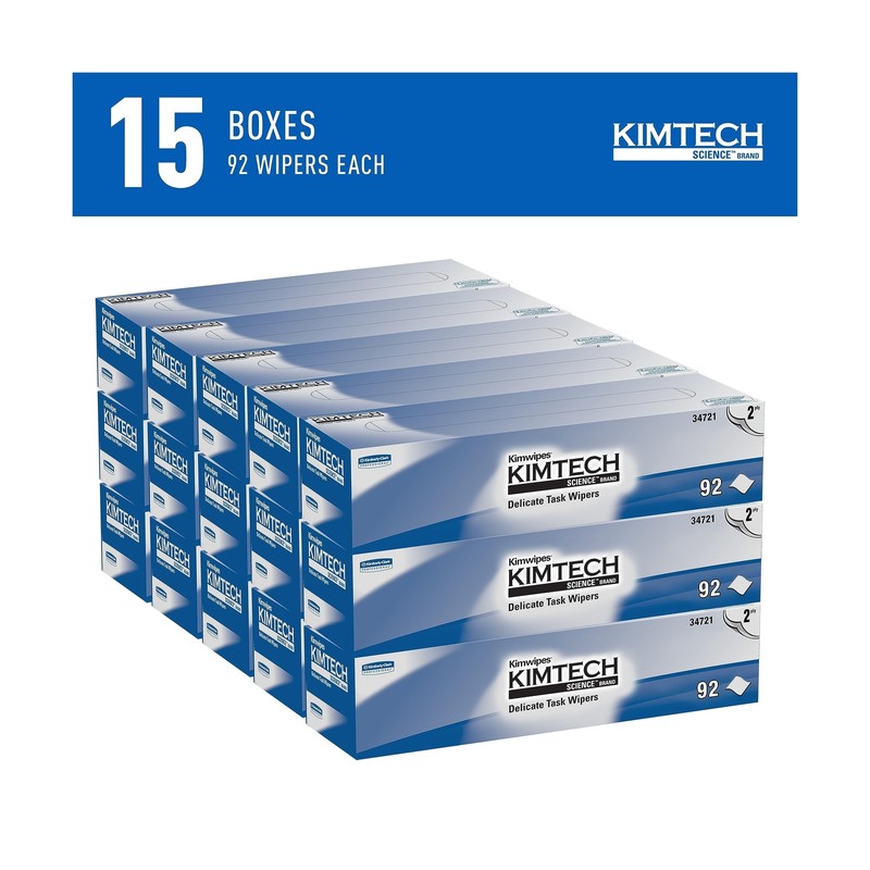 KIMTECH Kimwipes Delicate Task Kimtech Science Wipers (34721), White, 2-PLY, ... gallery