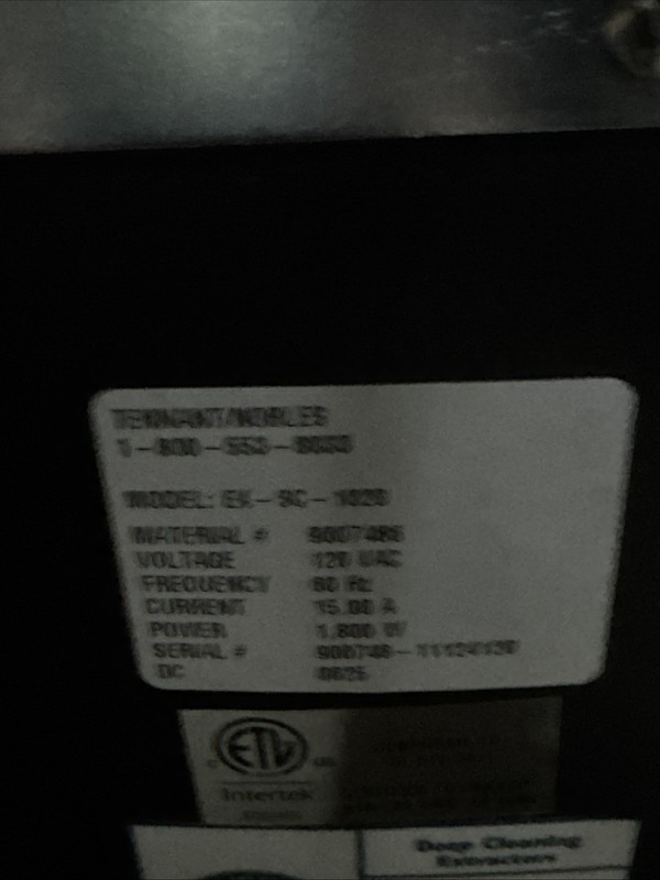 Tennant EX-SC-1020 Carpet Extractor gallery