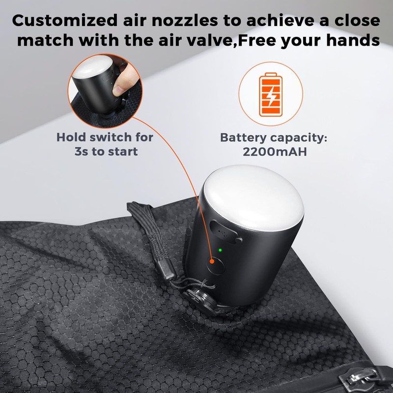 Travel Vacuum Bags with Pump, IP67 Reusable 2PC-PUMP, Black gallery