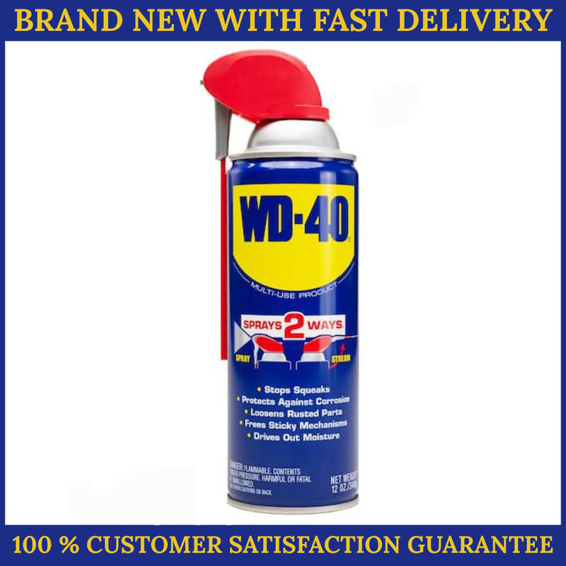 Multi Purpose Original WD-40 Formula 12oz Lubricant Spray 1-PACK w/. Smart Straw