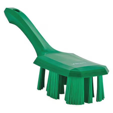 Vikan 41792 2 7/8 In W Scrub Brush, Stiff, 5 3/4 In L Handle, 4 3/4 In L Brush,
