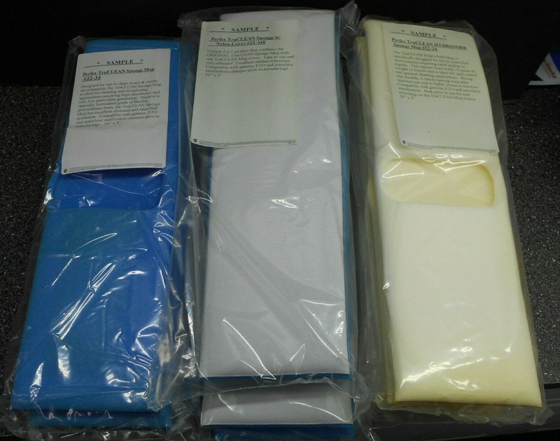 ASSORTED LOT OF 8 (2) PERFEX 22-34 TRUCLEAN SPONGE MOP (3) PERFEX 22-34F SPONGE
