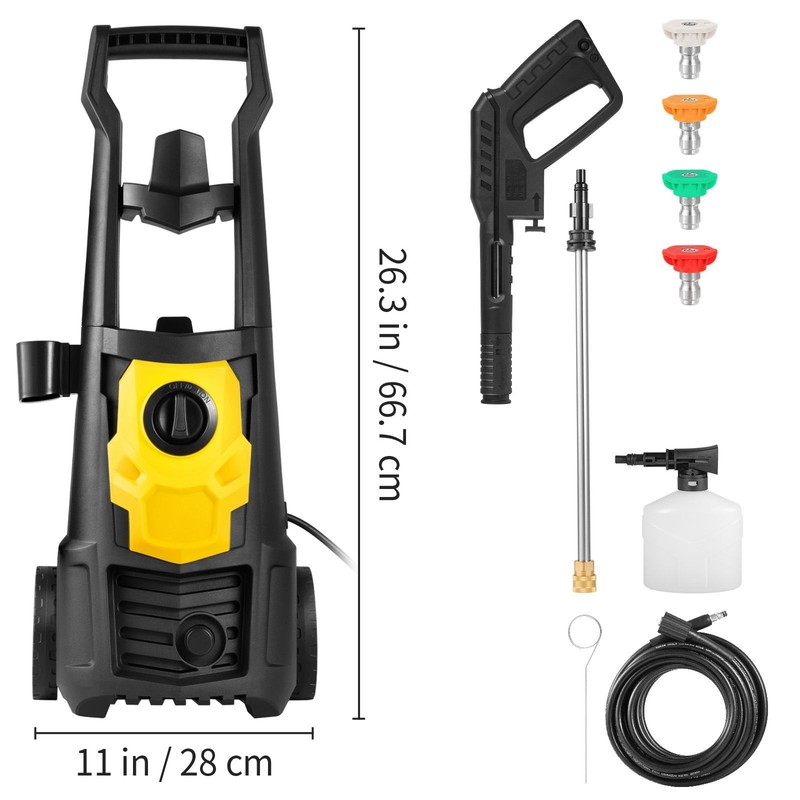 Electric Pressure Washer, 2000 PSI, Max. 1.76 GPM Power Washer with 30 ft Hose gallery