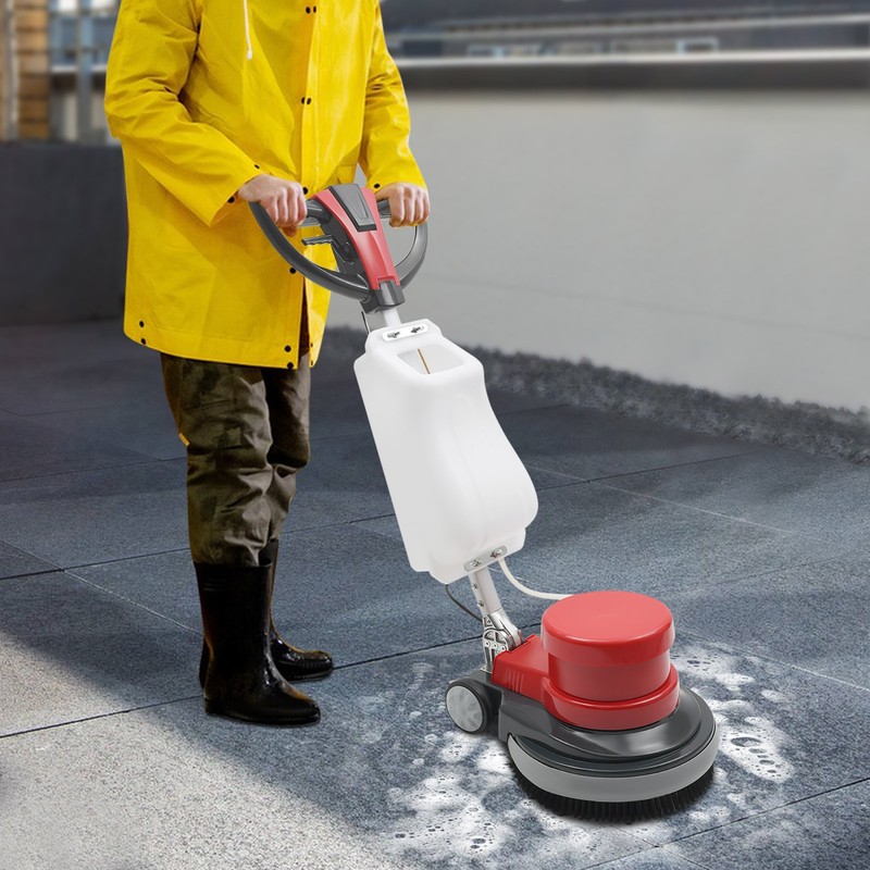 17" Carpet Cleaning Machine Multi-functional Brushing Wax Polishing Machine 8L gallery