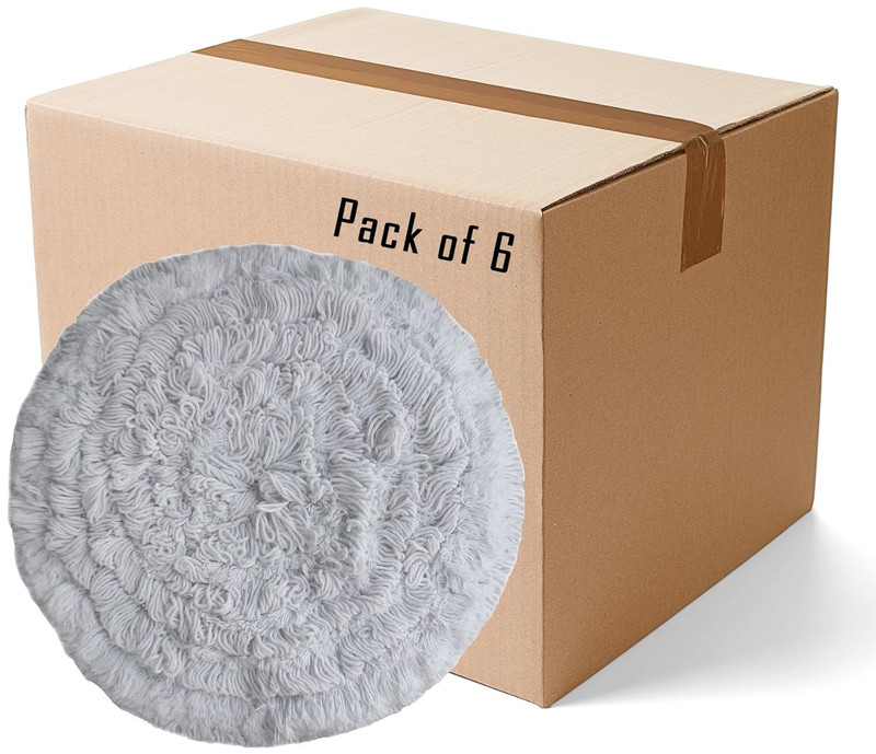 High-Profile Carpet Bonnet Pads - 6 Pack - Rayon Blend for Abrasion & Absorbency gallery