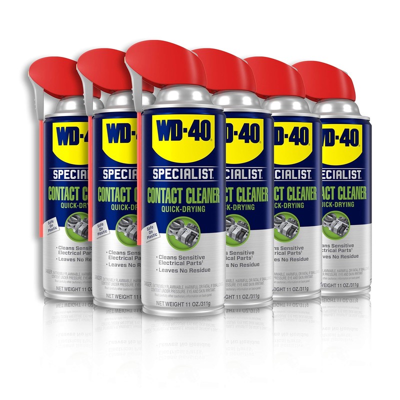 WD-40 Specialist Contact Cleaner Spray, 11 oz. [6-PACK] 11 Ounce (Pack of 6)