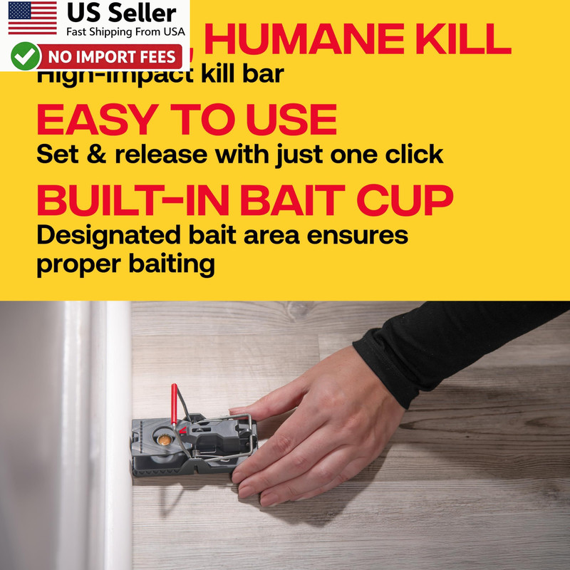 Victor Power-Kill Rat Trap M144-2B Easy Set Reusable Pest Control 2 Pack FROM US gallery