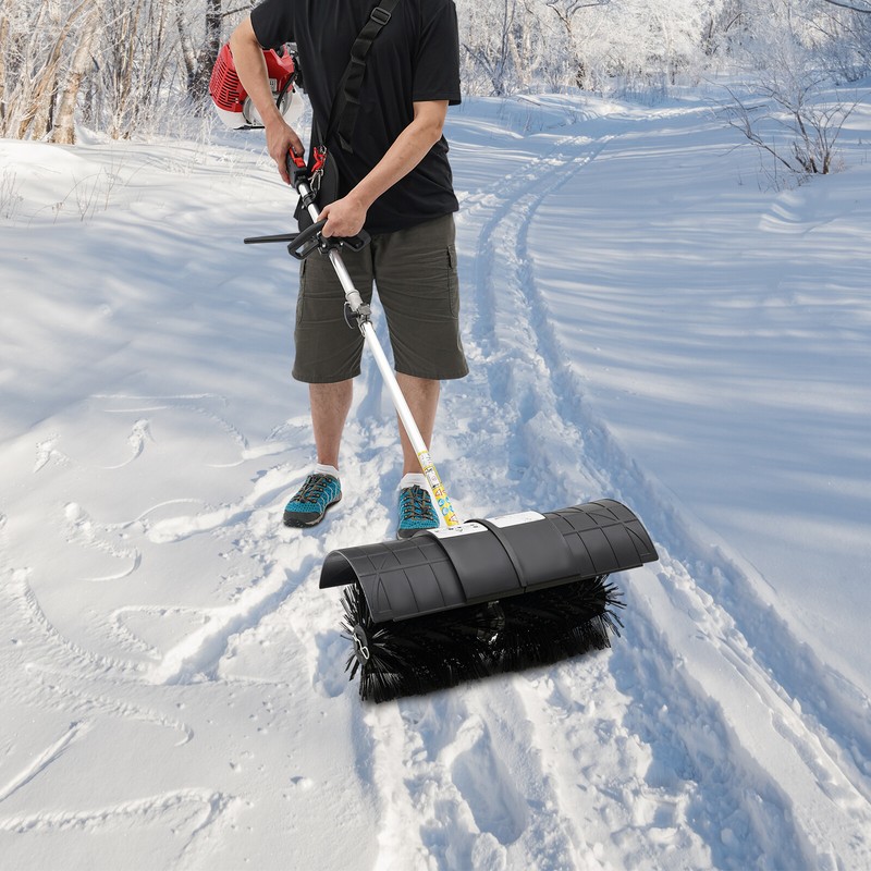 52cc Grass Brush Power Broom Handheld Turf Lawn Sweeper Blower Garden Clean gallery