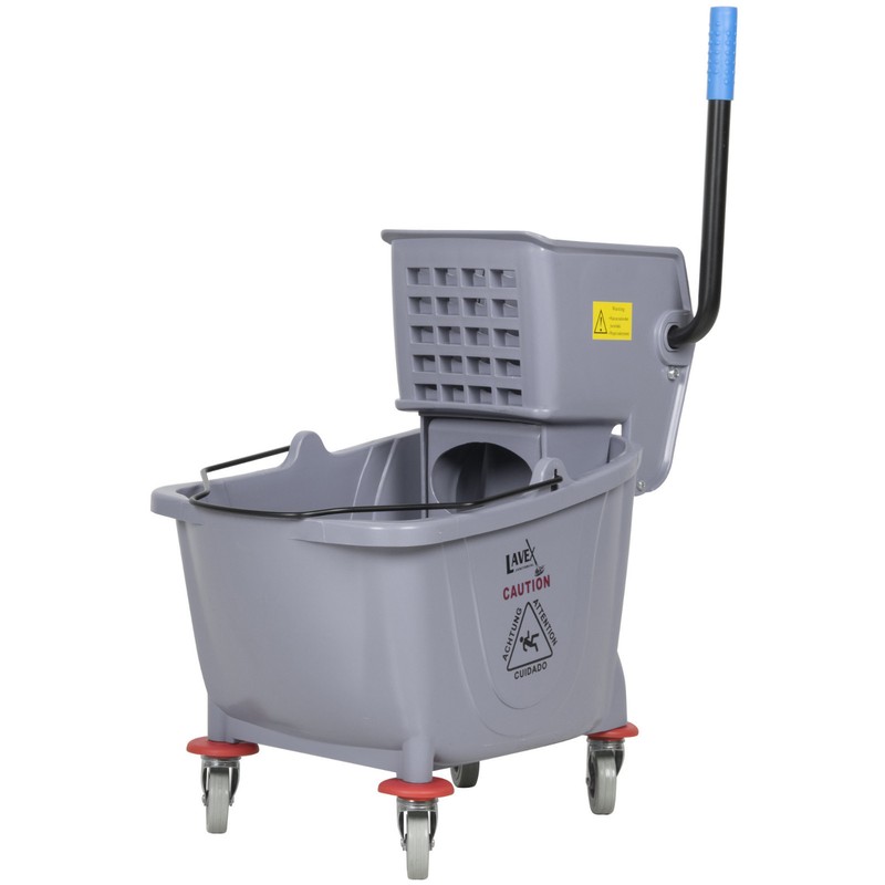 Industrial Lavex Janitorial Grey 36 Quart Mop Bucket & Wringer Combo with $bonus