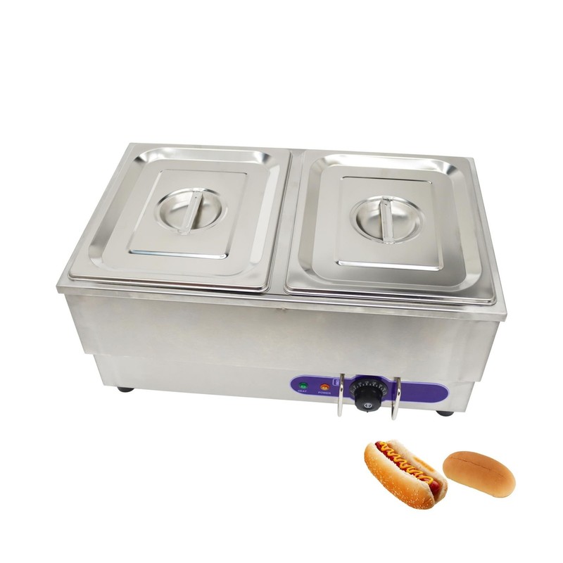 110V Commercial Hot Dog Steamer & Bun Warmer Steamer for hypermarket Food Ind...