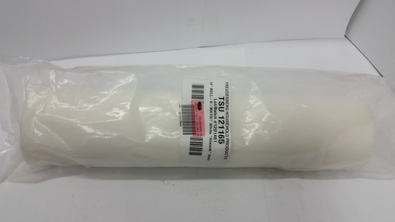 Freudenberg 121165 14″ Foam Mop Head Roll-o-Matic Refill Universal White