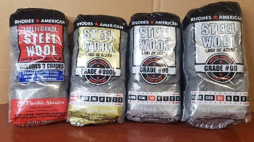 Rhodes American Steel Wool Very Fine #00 #0000 (LOT OF 4) PLEASE READ